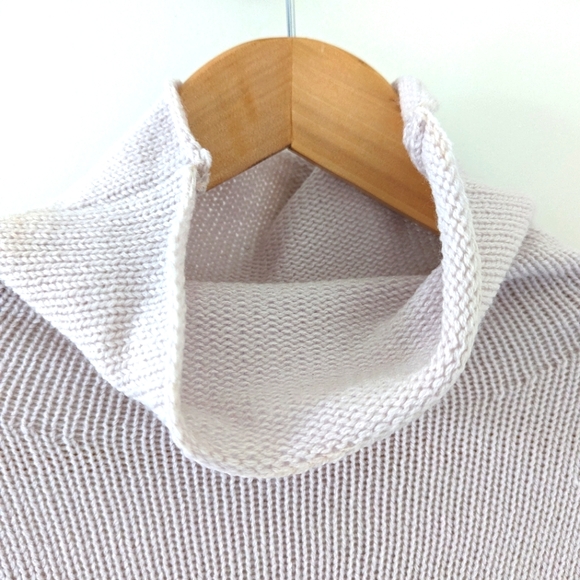 Lole Inverness Light Lilac Knit Mock Neck Poncho, One Size Fits All - Picture 5 of 8